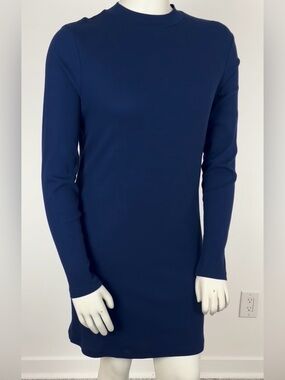 👛 (ANY 2/$25) NOBO Blue Long Sleeved Sweater Dress